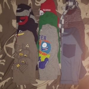 Lot of toddler boys size 2T long sleeve shirts